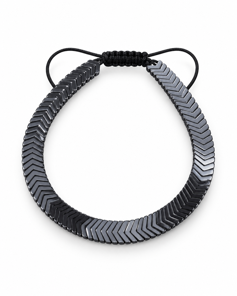 Chevron Bead Cord Bracelet — product view