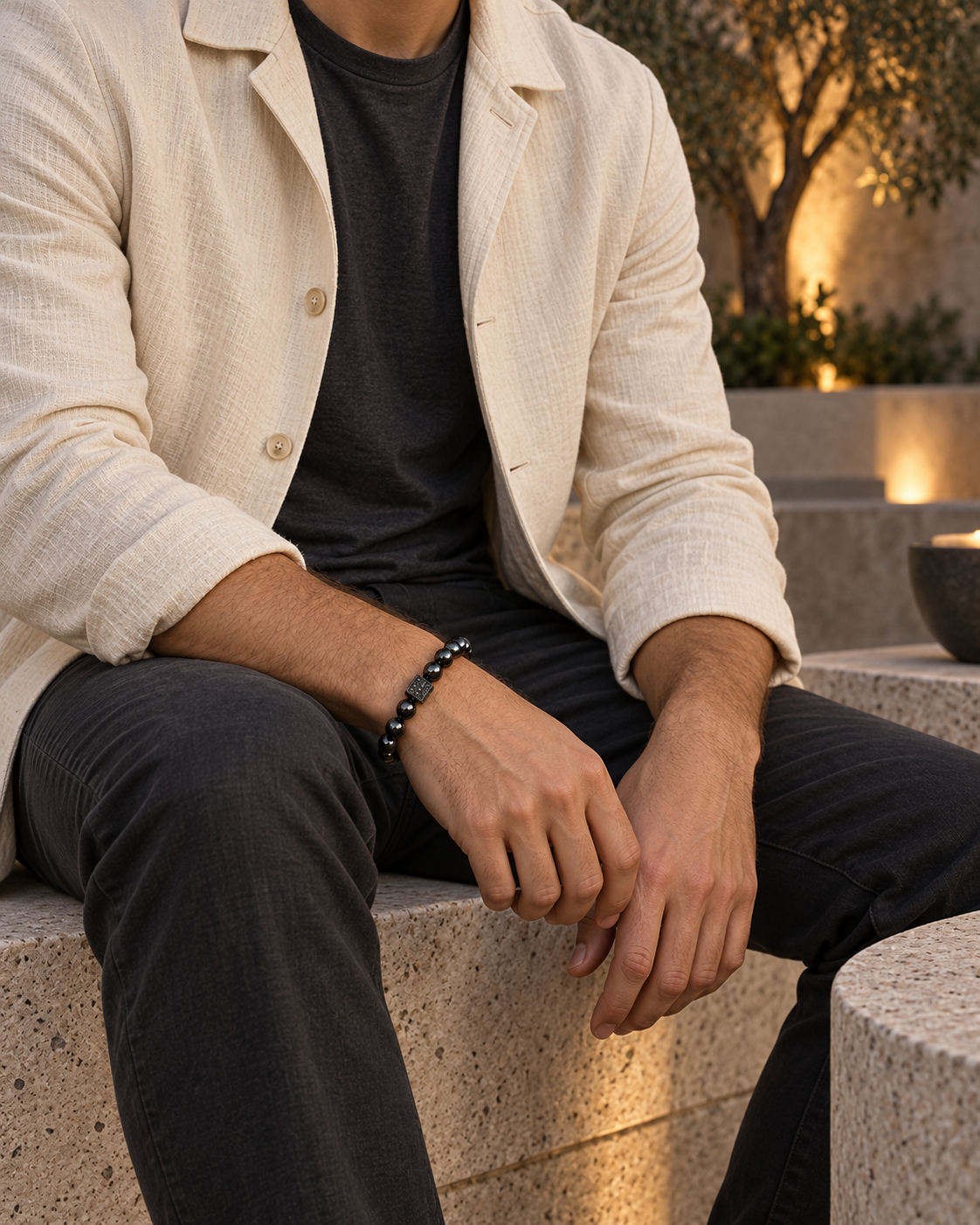Dark Pave Cube Bracelet — contextual scene