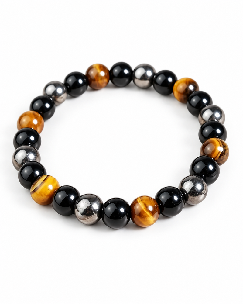 Earth Contrast Bead Bracelet — product view