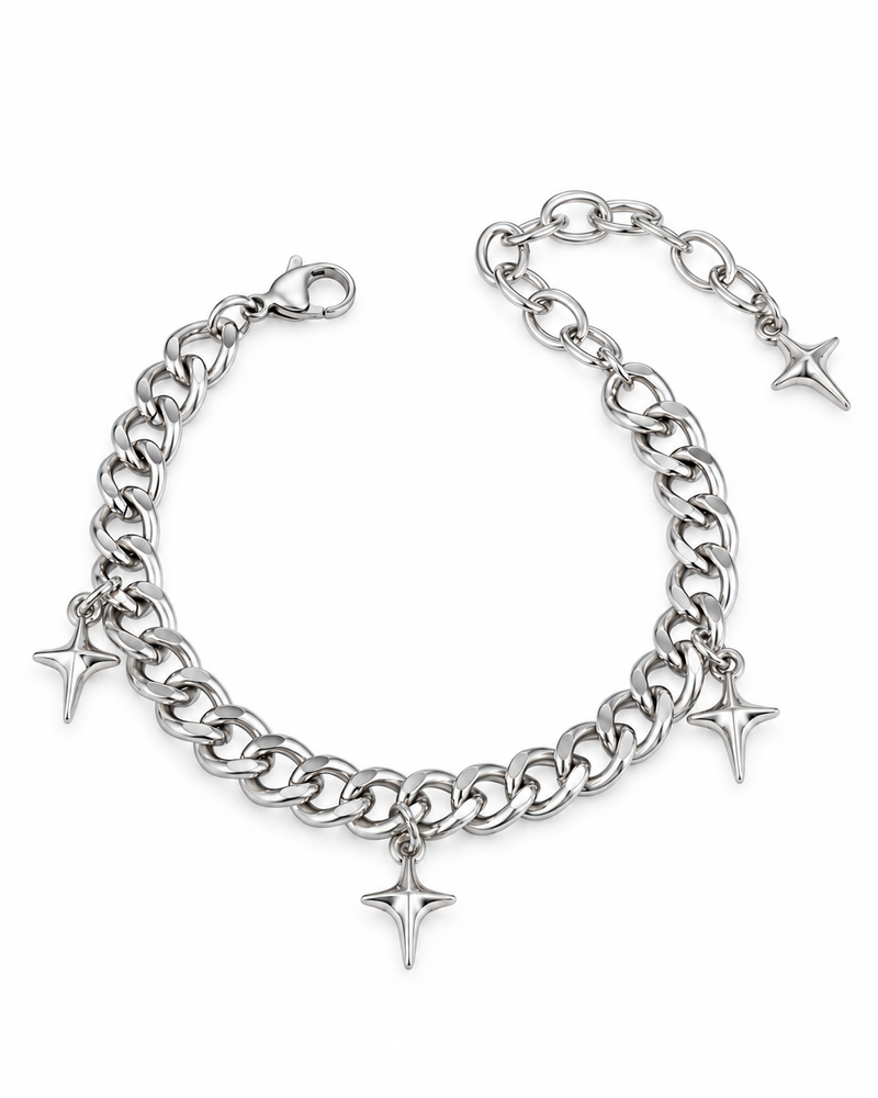 Four Point Star Charm Bracelet — product view
