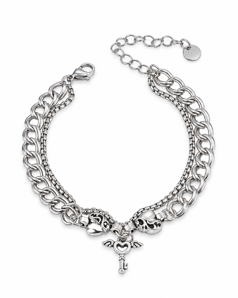 Heart Key Layer Bracelet — product view
