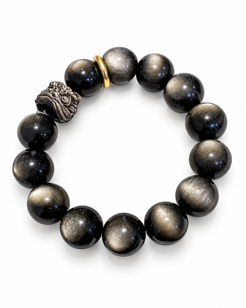 Lion Accent Bead Bracelet — product view