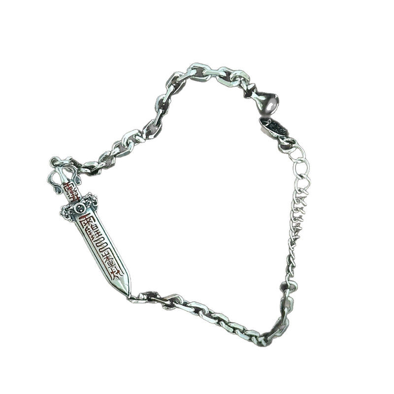 Men's Talisman Sword Sterling Silver Bracelet in Sterling Silver – front view