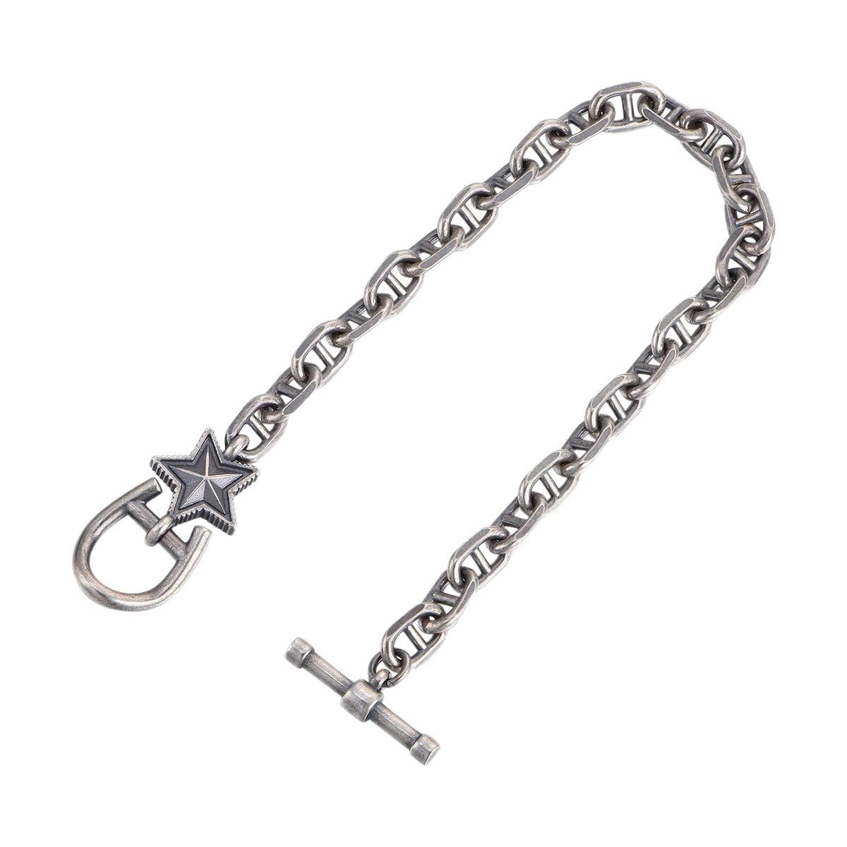 Men's Star Toggle Bracelet in 925 Sterling Silver – original detail