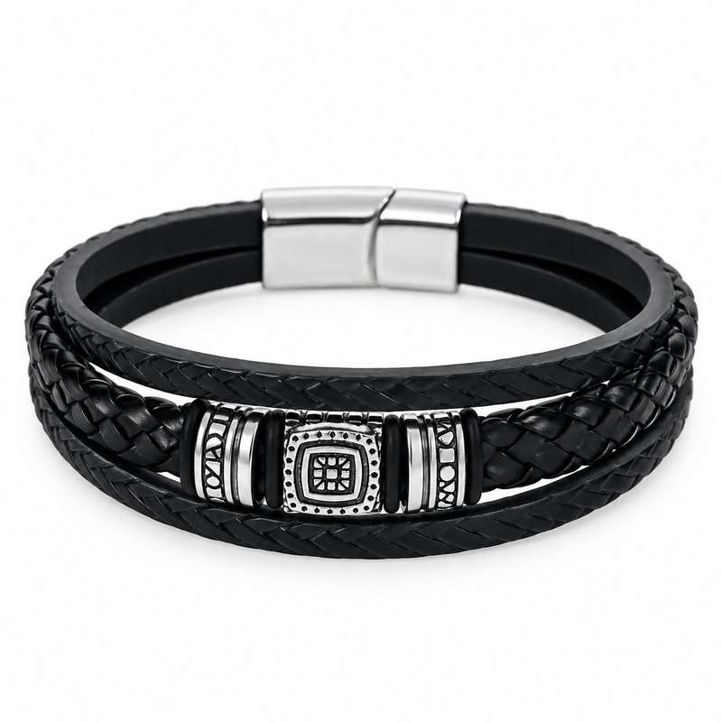 Ornament Frame Braid Bracelet — product view