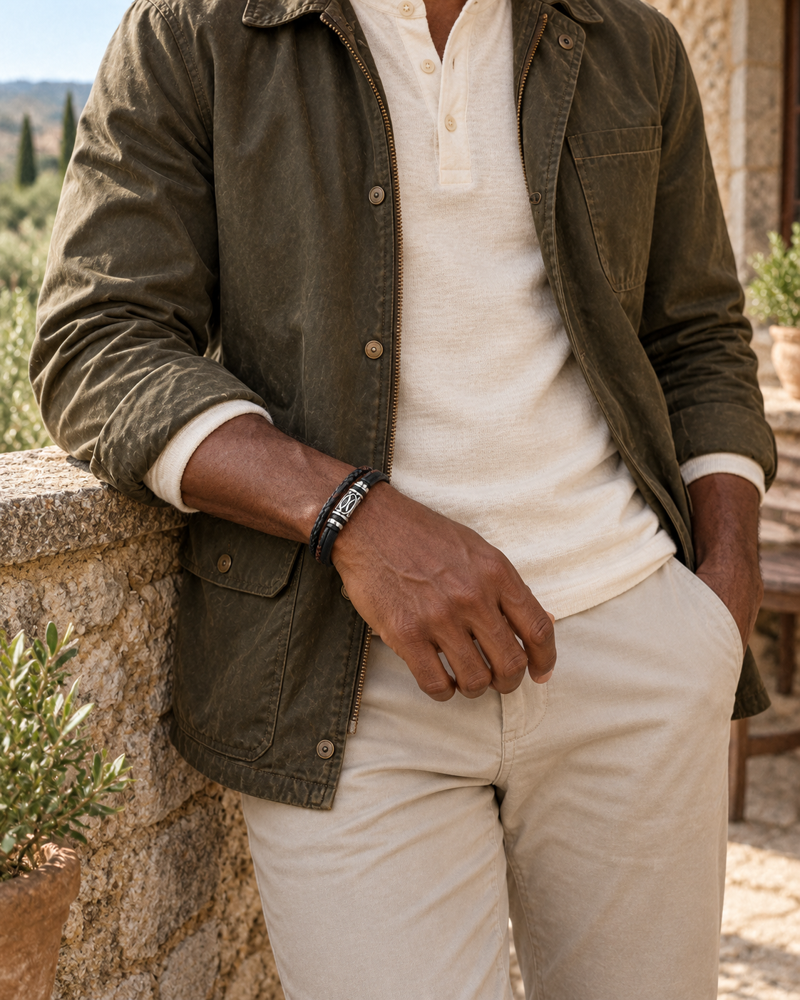 Scrollwork Layer Bracelet — contextual scene
