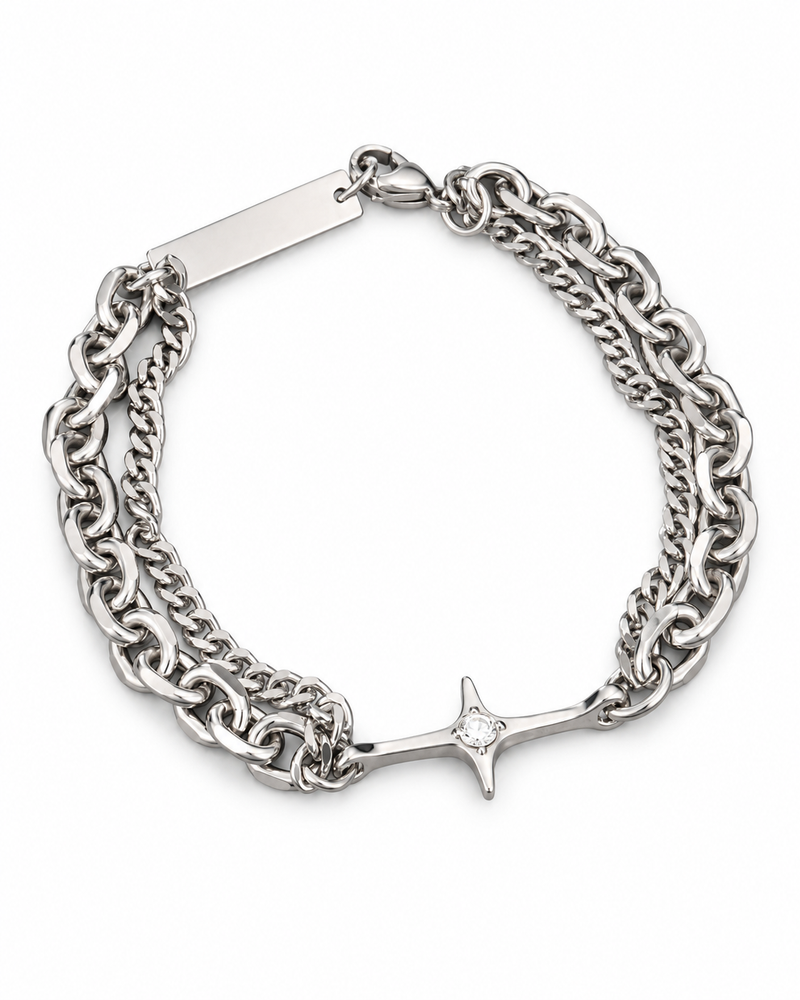 Star Layer Chain Bracelet — product view