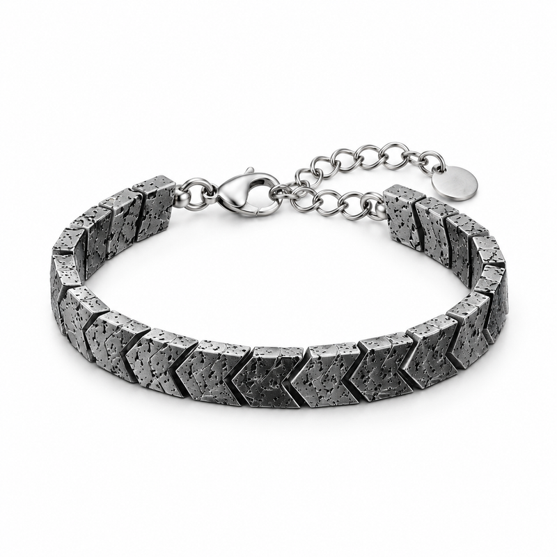 Stone Chevron Link Bracelet — product view