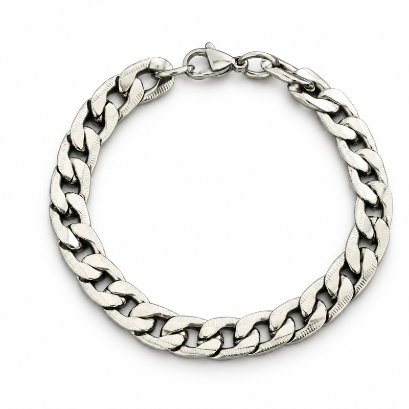 Textured Curb Bracelet — product view
