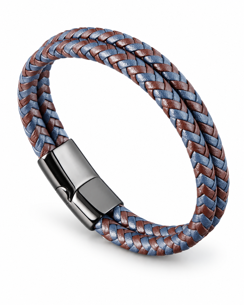 Two Tone Double Braid Bracelet — product view