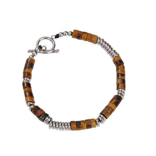Amber Disc Toggle Bracelet — product details