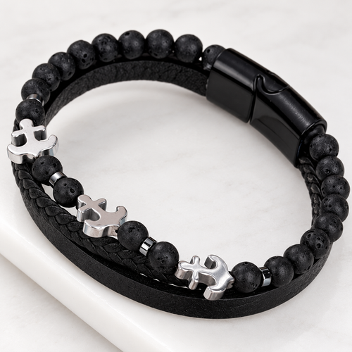 Anchor Lava Layer Bracelet — product details