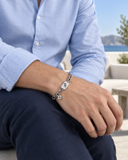 Archer Symbol Layer Bracelet — styling look one