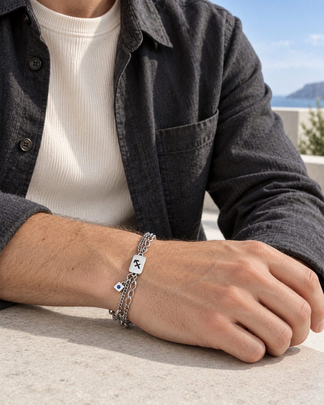 Archer Symbol Layer Bracelet — alternative styling