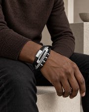 Asymmetric Panel Bracelet — alternative styling