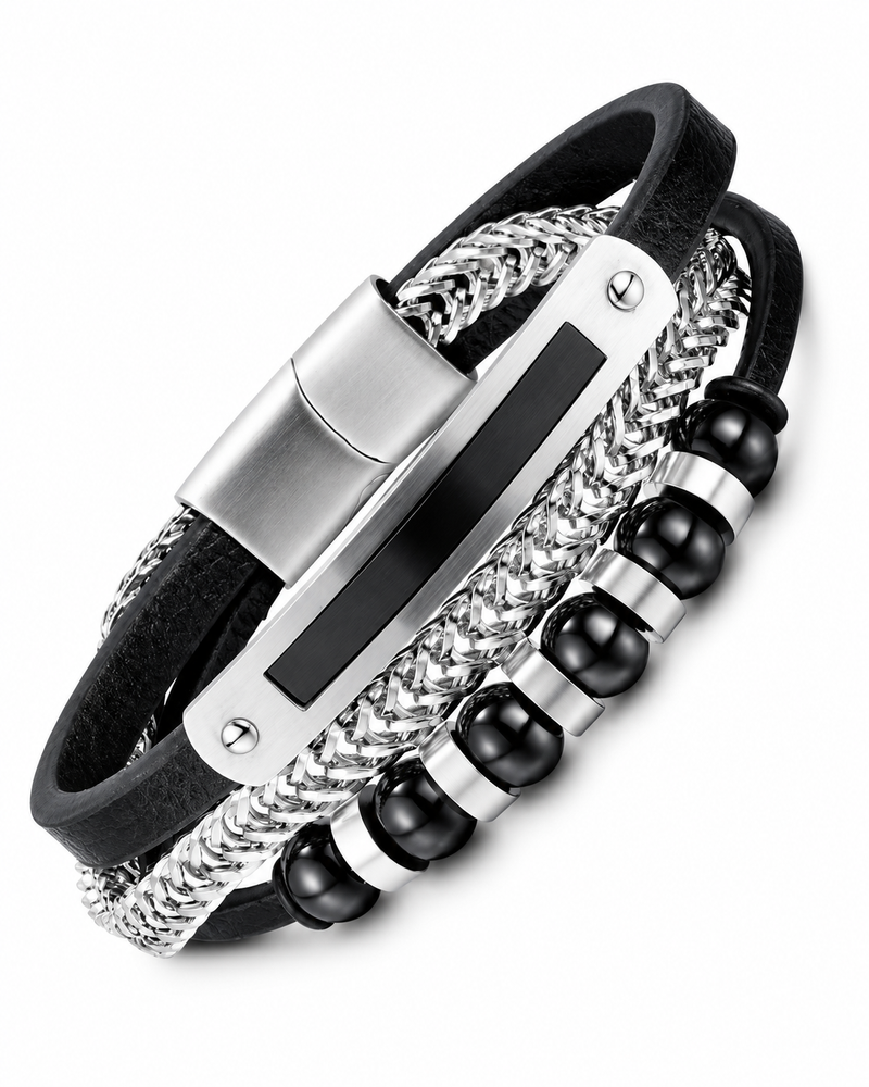 Asymmetric Panel Bracelet | MENMUSE
