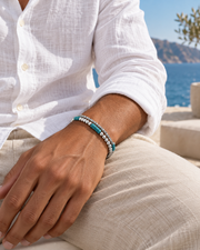 Azure Cylinder Layer Bracelet — styling look one