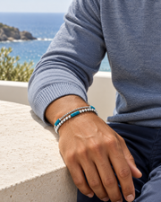 Azure Cylinder Layer Bracelet — alternative styling