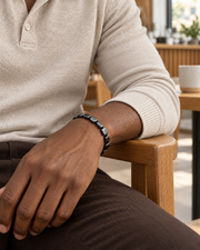 Bar and Square Bead Bracelet — alternative styling