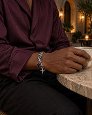 Black Star Layer Bracelet — alternative styling