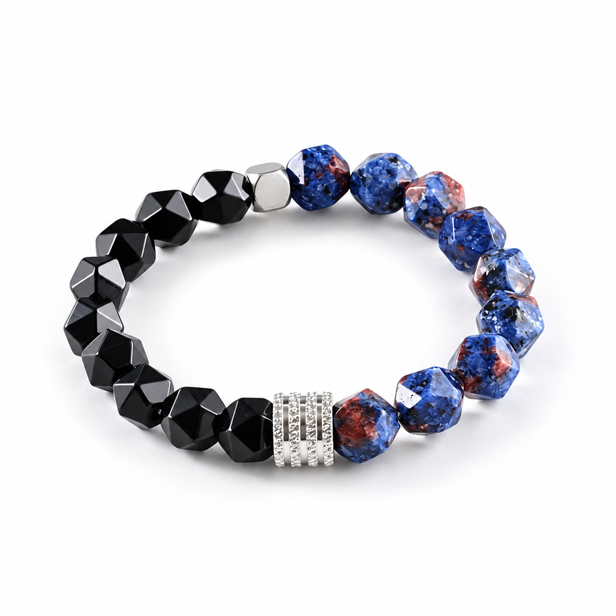 Blue Facet Bead Bracelet — product view