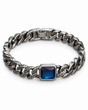Blue Facet Serpent Bracelet — product view