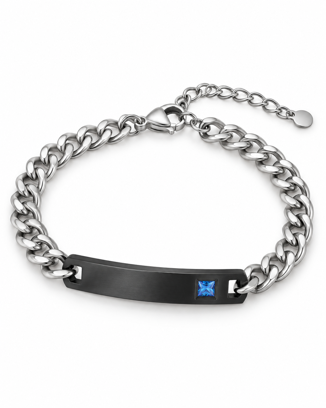 Blue Inset ID Bracelet — product view