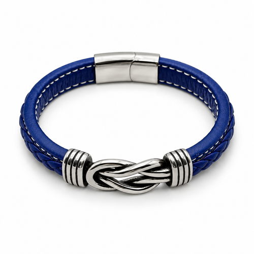 Blue Knot Band Bracelet — product view