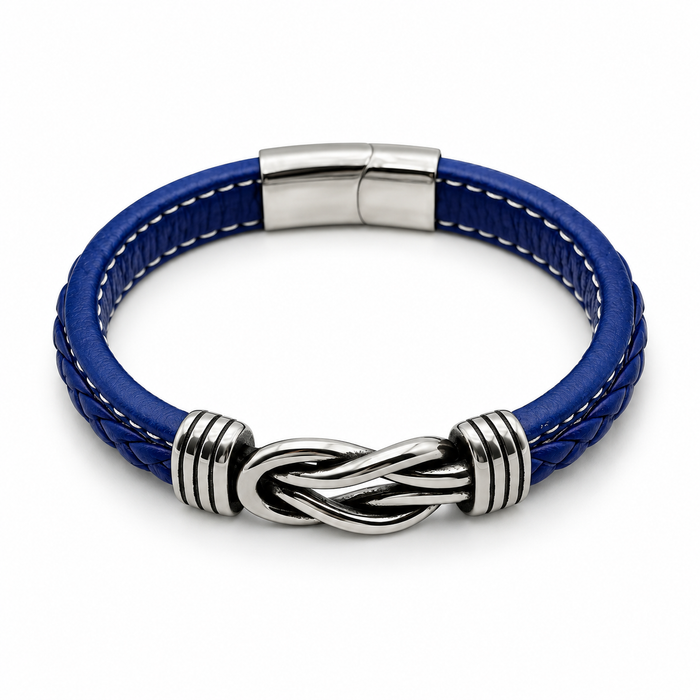 Blue Knot Band Bracelet — product view