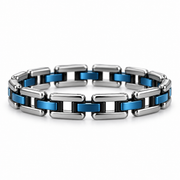 Blue Rail Link Bracelet — product view