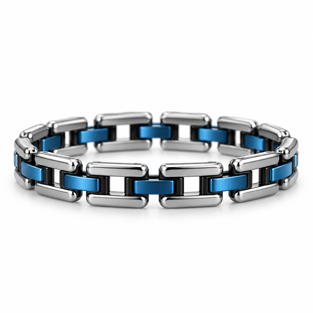 Blue Rail Link Bracelet — product view