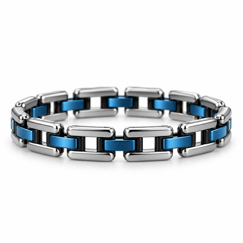 Blue Rail Link Bracelet — product view