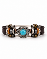 Blue Rosette Band Bracelet — product view