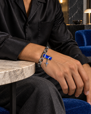 Blue Star Link Bracelet — styling look one