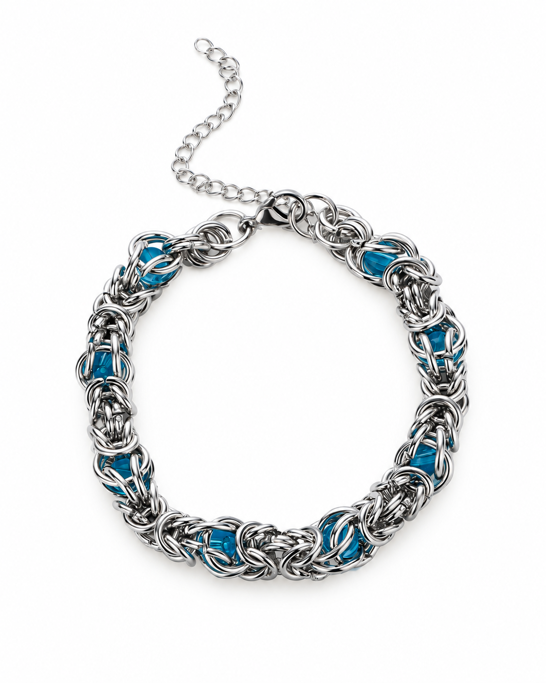 Blue Wave Link Bracelet — product view