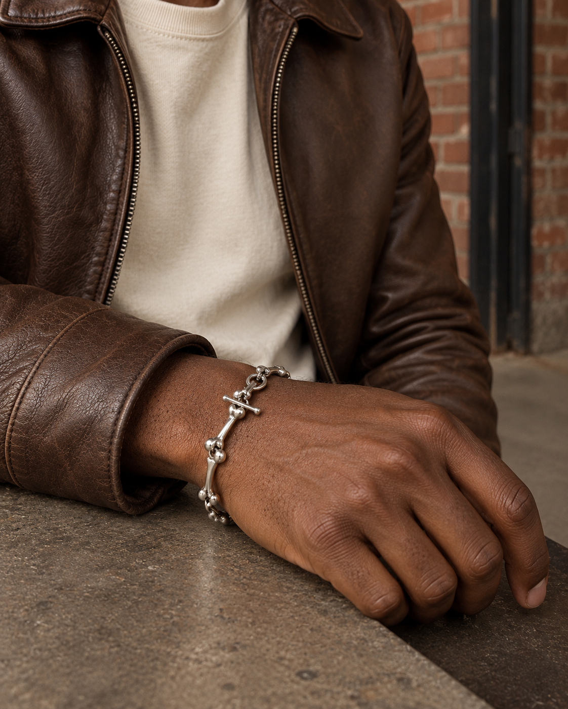 Bone Link Bracelet — alternative styling