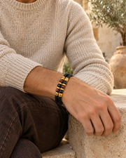 Caged Stone Braid Bracelet — alternative styling