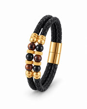 Caged Stone Braid Bracelet — product view