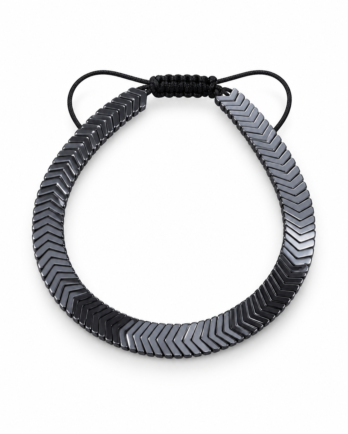 Chevron Bead Cord Bracelet — product view