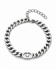 Compass Detail Chain Bracelet — product view