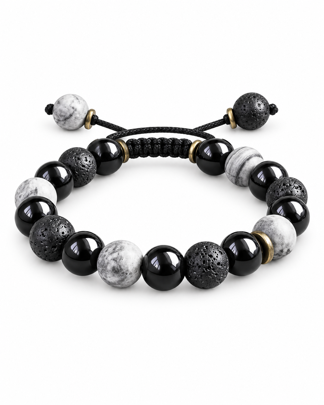 Contrast Cord Bead Bracelet — product view