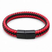Crimson Weave Clasp Bracelet — product view