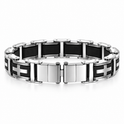Cross Panel Link Bracelet — product view