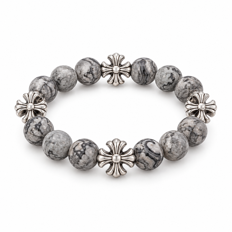 Crossflower Bead Bracelet — product view