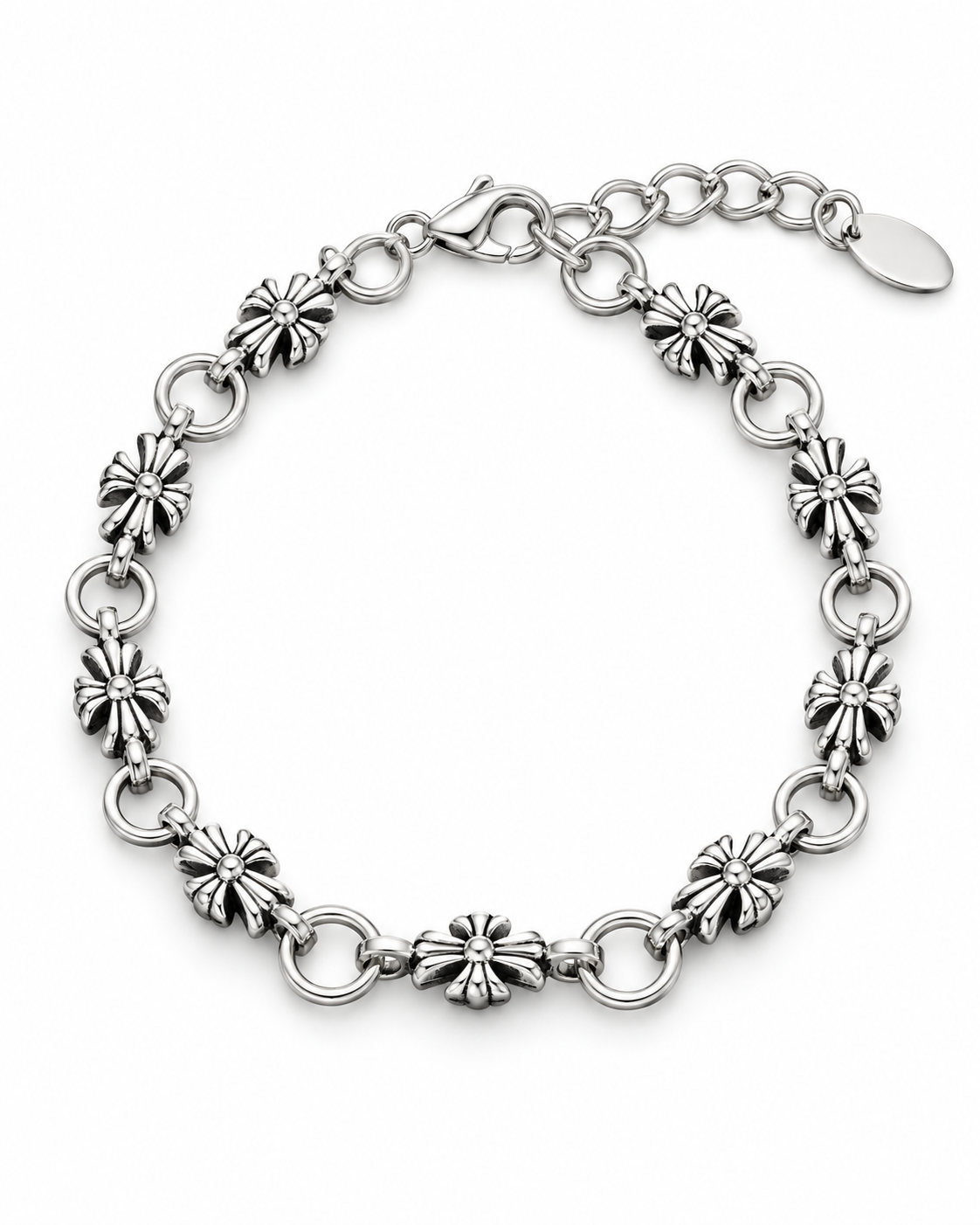 Crossflower Link Bracelet — product view