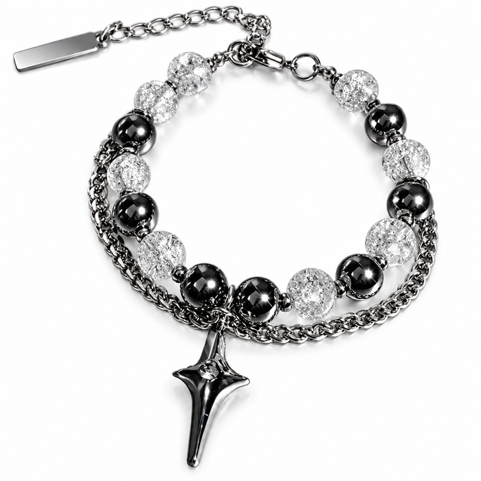Crystal Cross Layer Bracelet — product view