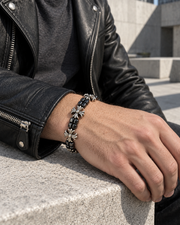Dark Crossflower Bracelet — styling look one
