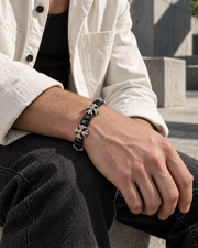 Dark Crossflower Bracelet — alternative styling
