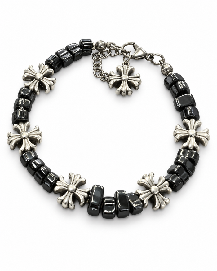 Dark Crossflower Bracelet — product view