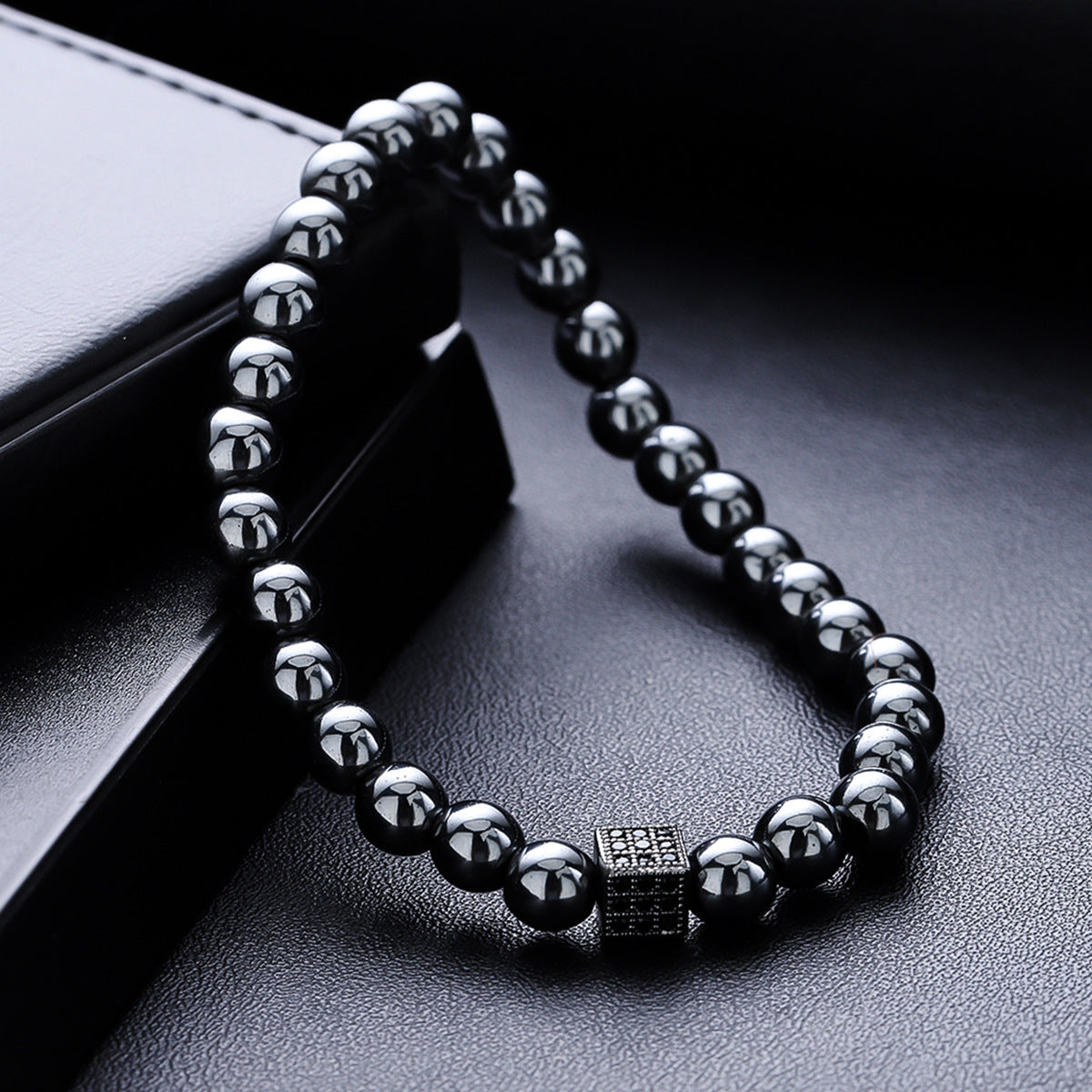 Dark Pave Cube Bracelet